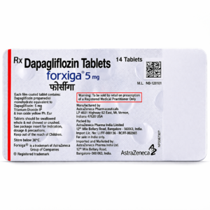 Dapagliflozin tablet packaging close-up