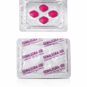 Femalegra-100 blister packs close-up