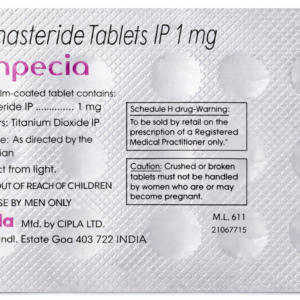 Finpecia tablet blister pack close-up