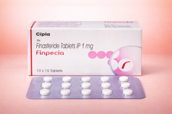 Finpecia tablets on soft backdrop