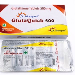 GlutaQuick 500 glutathione tablets packaging