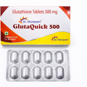 GlutaQuick 500 glutathione tablets setup