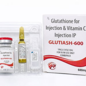 Glutiash-600 injection set with packaging